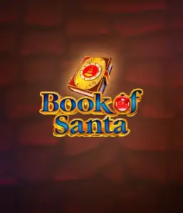 Celebrate the festive spirit with the Book of Santa game by Endorphina, featuring an elegant golden book emblazoned with Santa's iconic symbol. This graphic conveys the warmth and excitement of Christmas, set against a cozy red background. Perfect for those who love Christmas-themed slots, offering a captivating escape. 